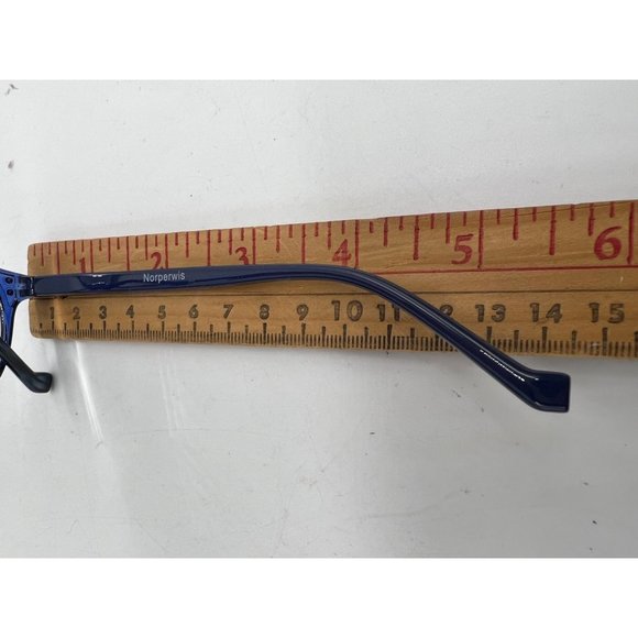 Norperwis Womens Reading Fashion Glasses Blue  +1.50 Round Frame - Picture 10 of 12